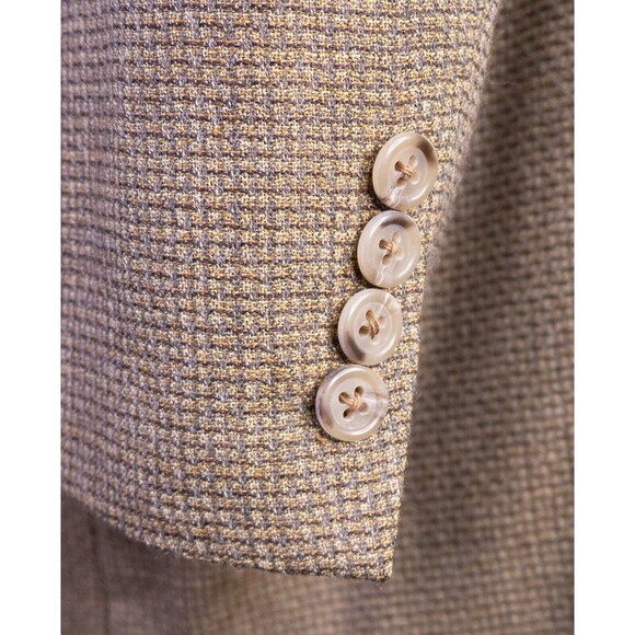 NORDSTROM Mens Blazer Sport Coat Two Button Jacket 50R Wool Beige Suit - Picture 7 of 14